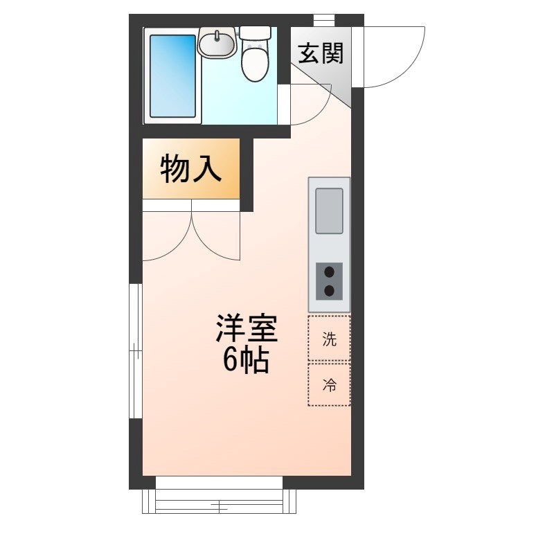 パレドール駅南 302号室 間取り