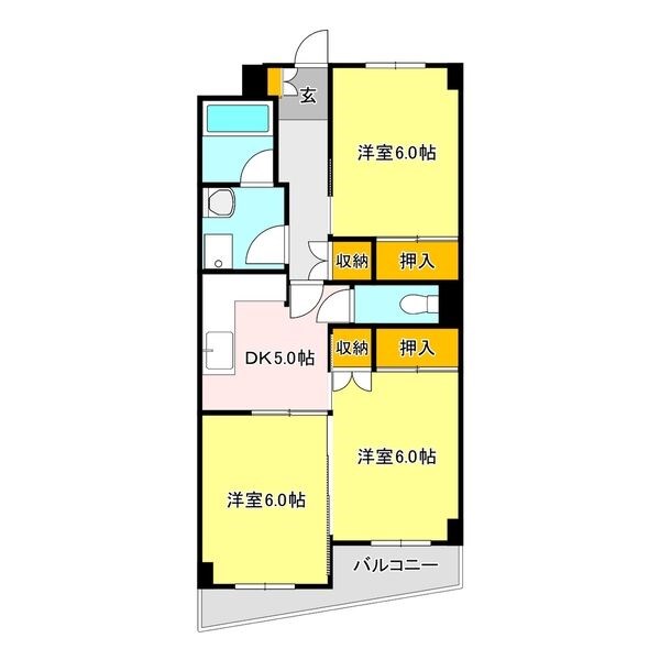 グローバル氏家 間取り図