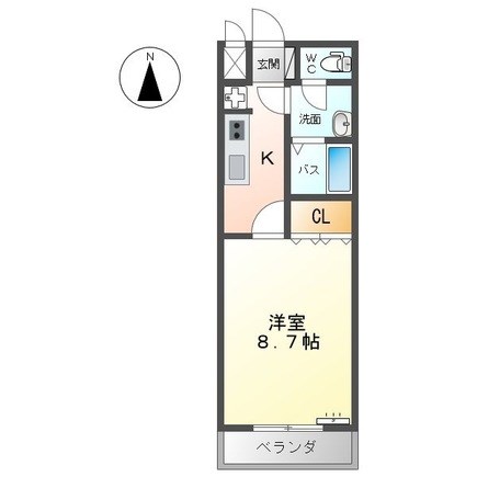 ルミエール 102号室 間取り