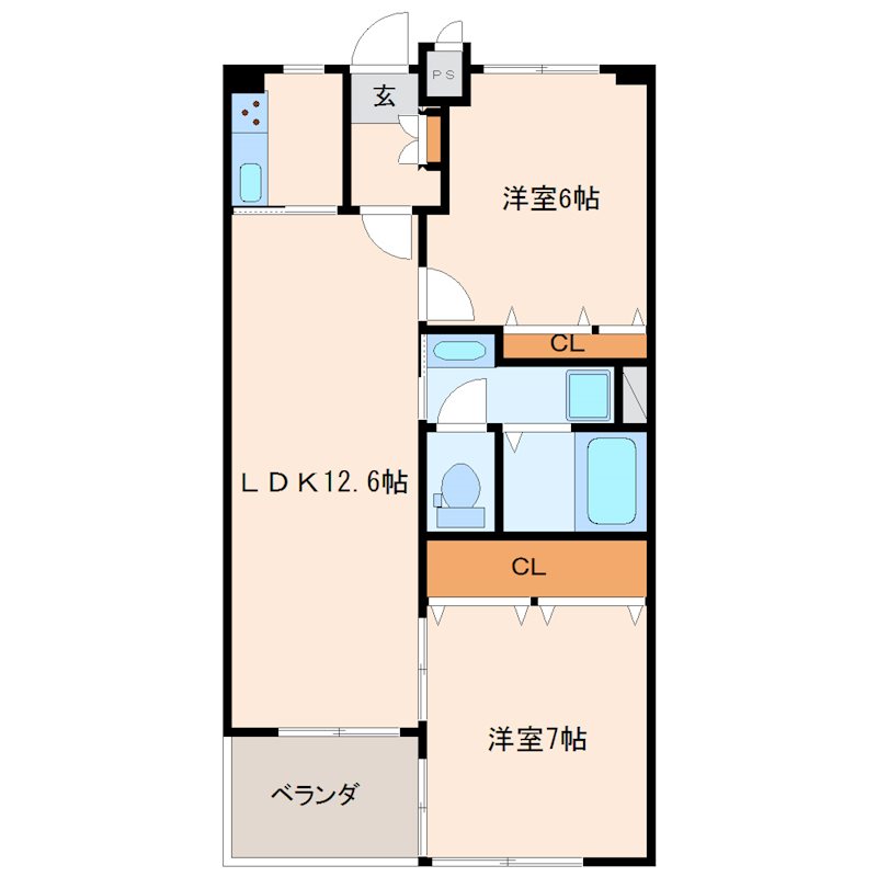 ベルグランドハイツ 702号室 間取り