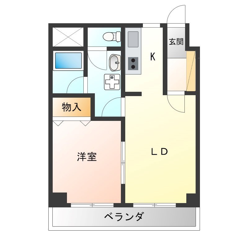 シャングリラ今泉  203号室 間取り