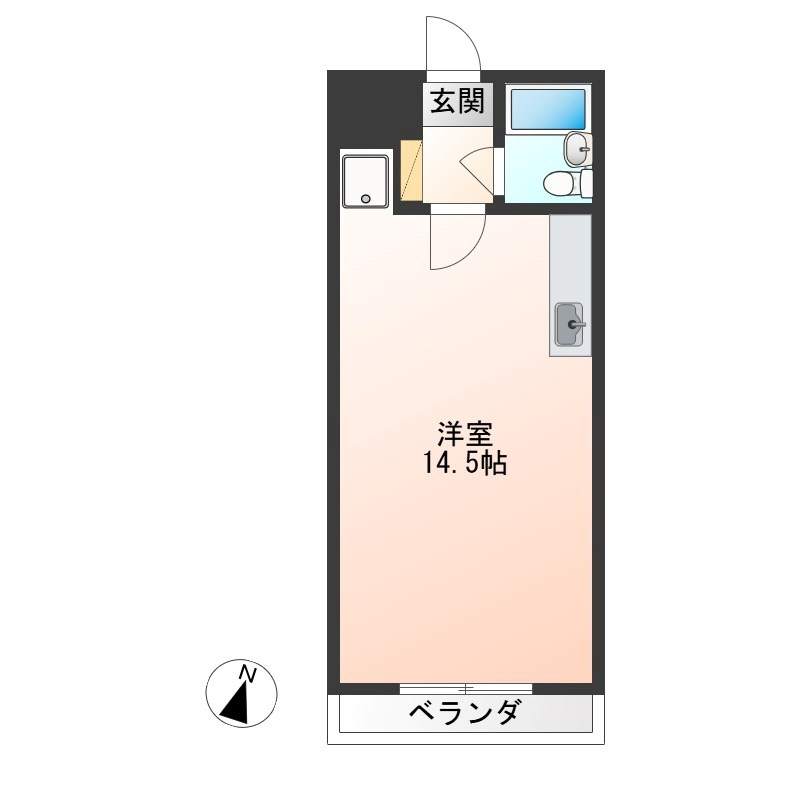 プラチナパレス宇都宮 206号室 間取り
