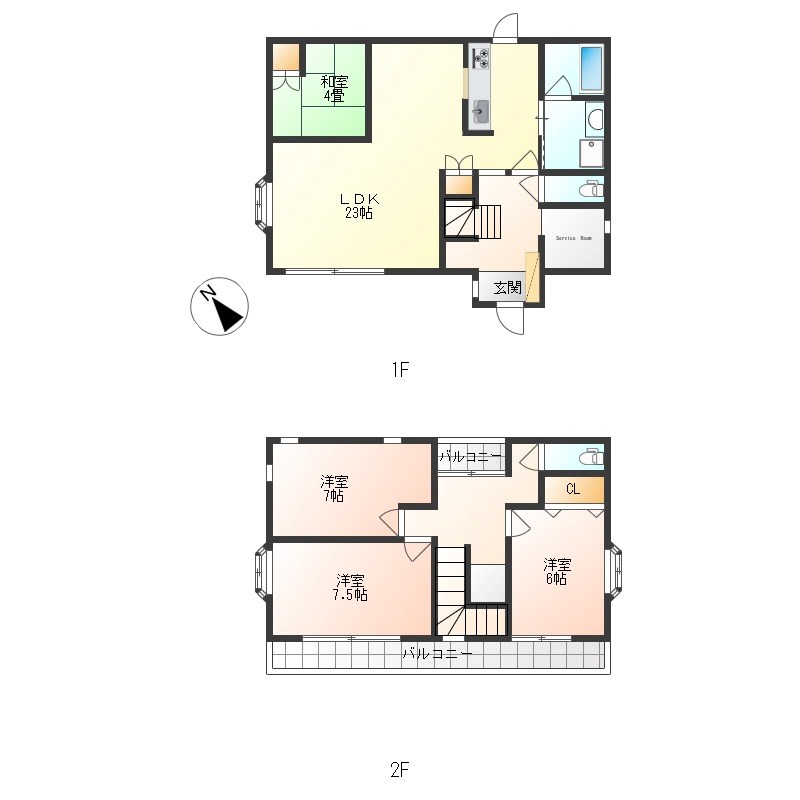 立伏町一戸建 間取り