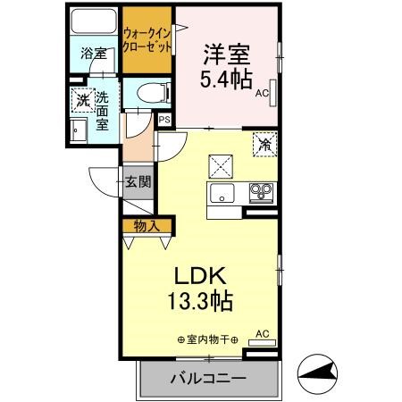 コロ企画コート 102号室 間取り