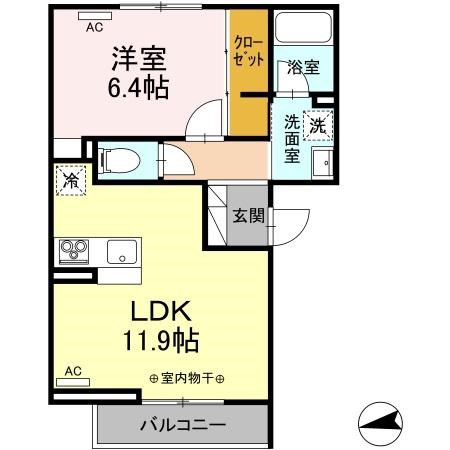 コロ企画コート 301号室 間取り