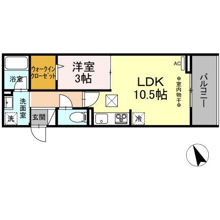 D-gempy 今泉二丁目 間取り図