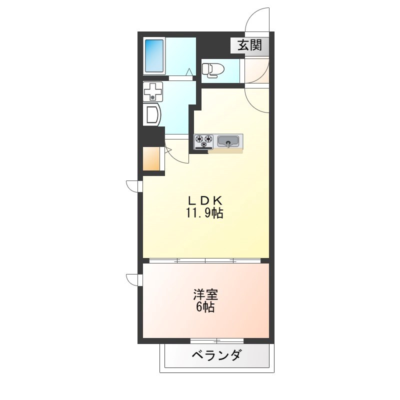 ラミューズ宮みらい 402号室 間取り