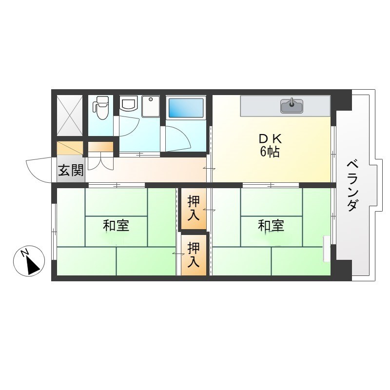 レジデンス中村 間取り図