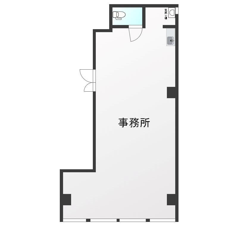 大木ビル 2F号室 間取り