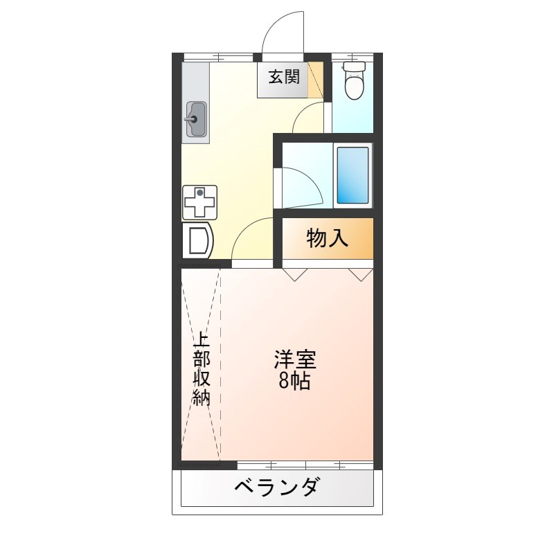 イーストヴィラ 202号室 間取り