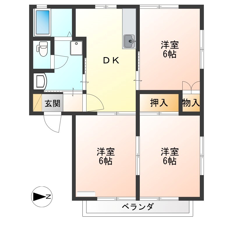 グリーンハイツⅡ 間取り
