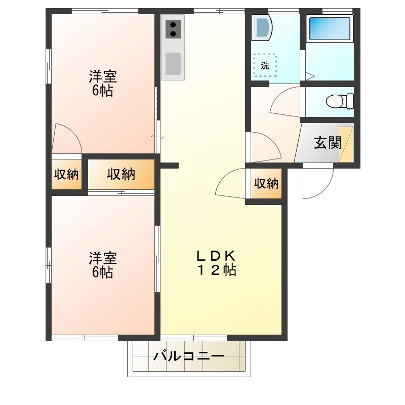 ニューシティーユリ 間取り図