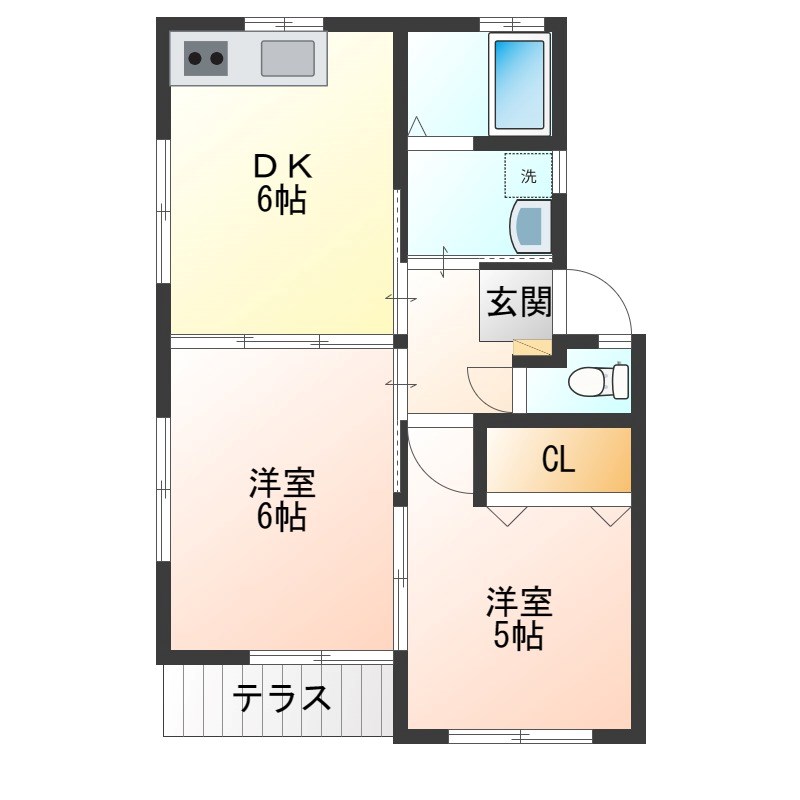 レトワール筑西 A  間取り図