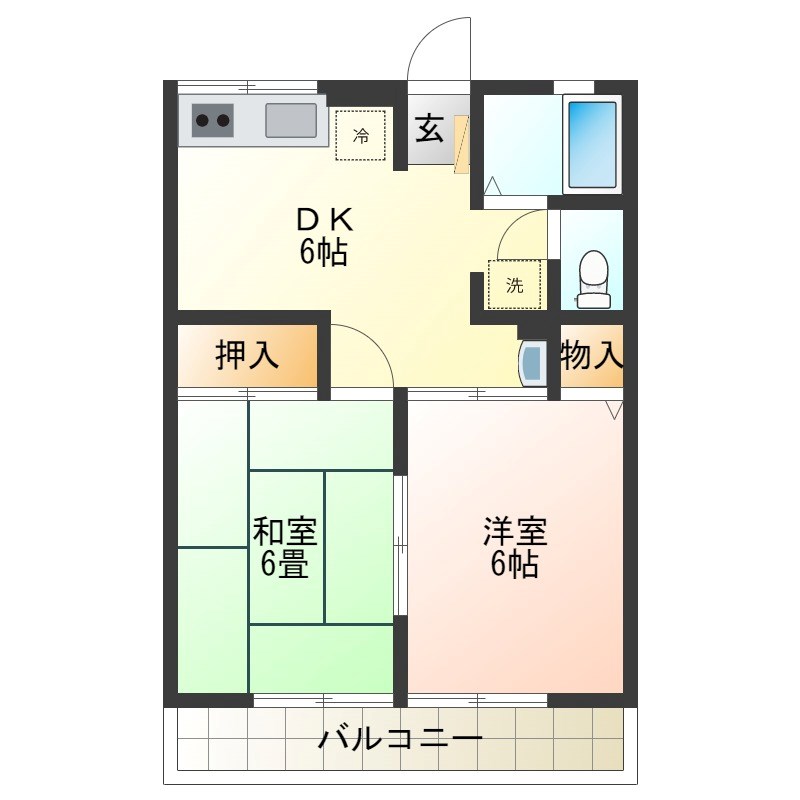 エコーハイツ  間取り図