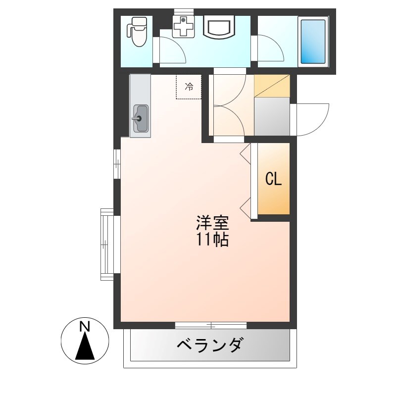 ミオ・コルテ 201号室 間取り