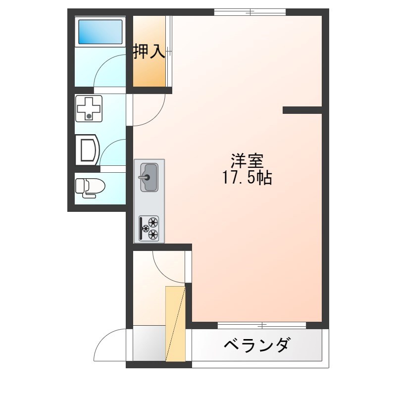 ラ・フォンテーヌ 303号室 間取り