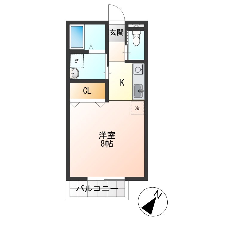 ピュアグレースⅡ 201号室 間取り