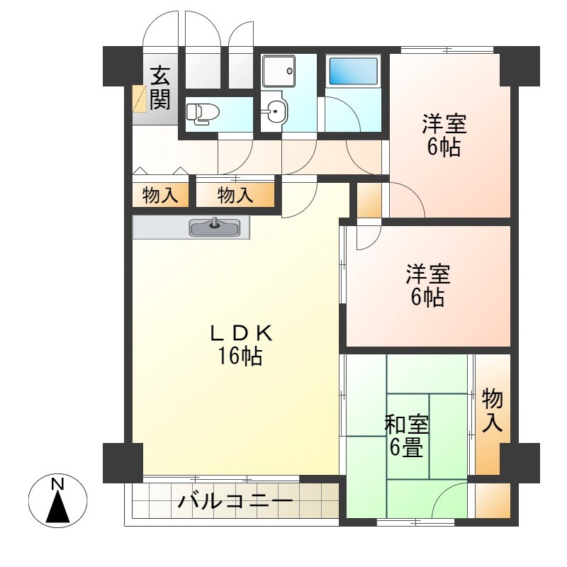 レジデンス　アザレア 403号室 間取り