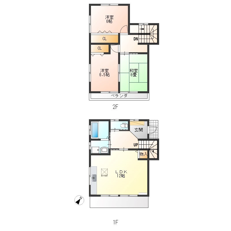 豊郷台貸家 間取り