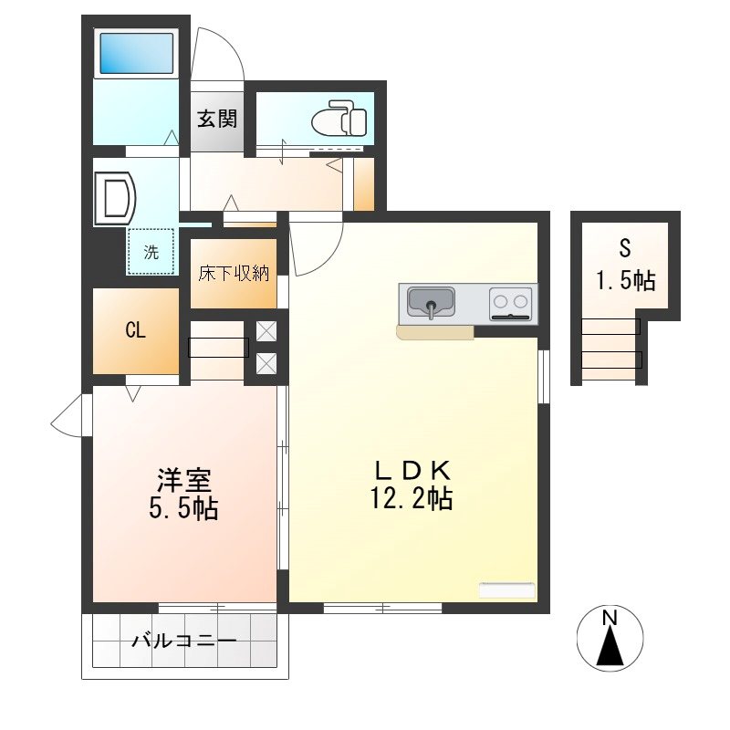 ランドスケープトイタウン 101号室 間取り