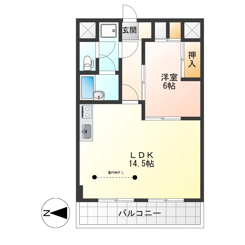 モンシェリーデンスクマモト 間取り図