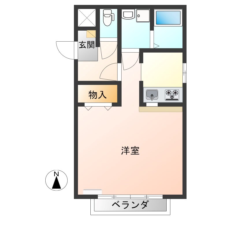 シティパルスギモトⅤ号棟 間取り図