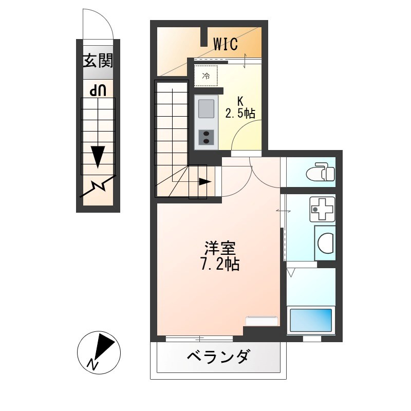 グランフロント大和 203号室 間取り
