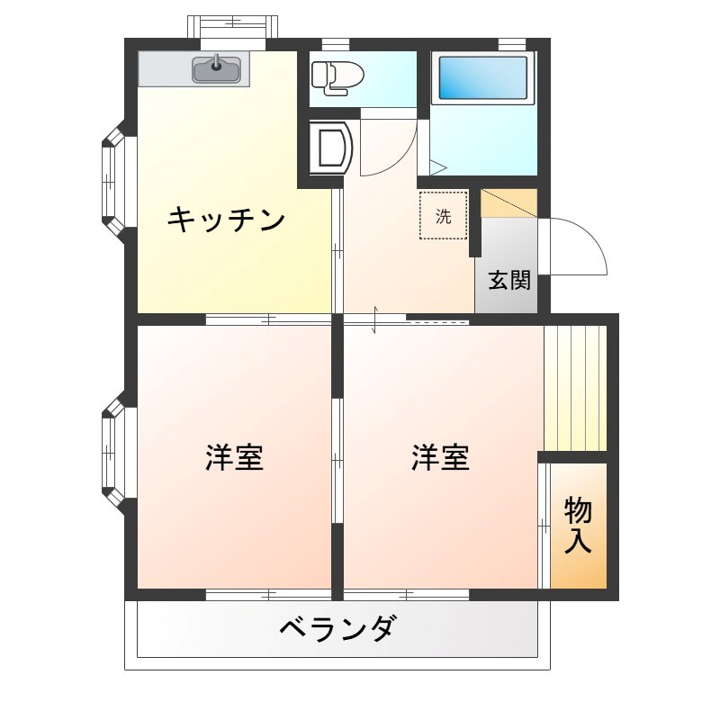 メゾン.ドォ.エスポァール 102号室 間取り