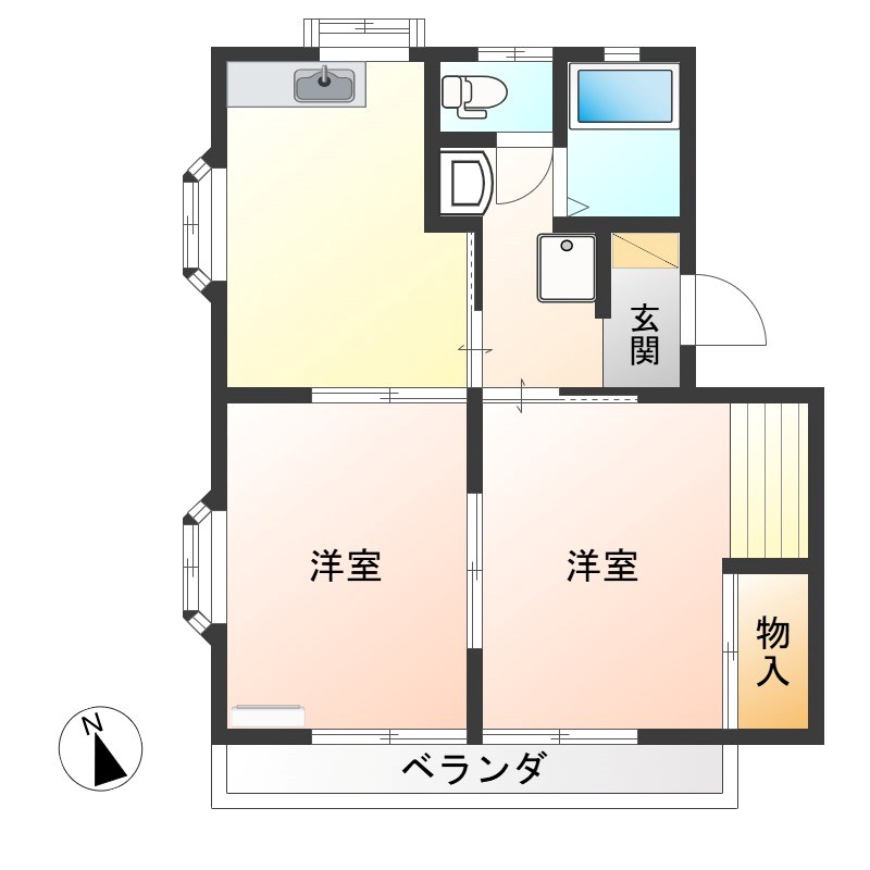 メゾン.ドォ.エスポァール 102号室 間取り