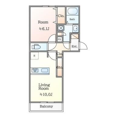 EXILIA(エクシリア) 303号室 間取り