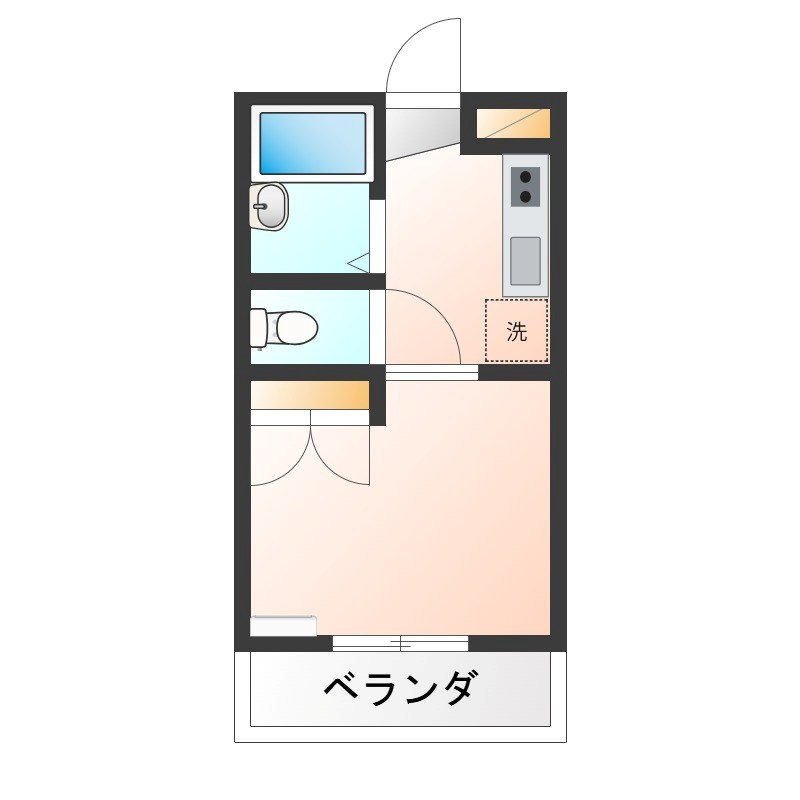 ヤングビレッジ   107号室 間取り