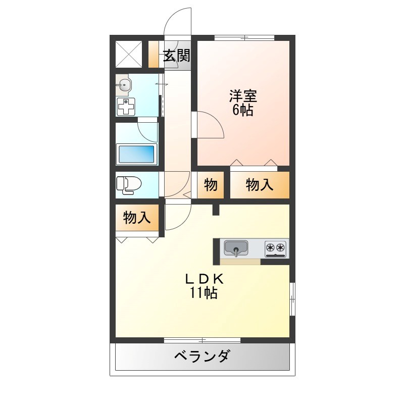 ベルタ　カーサ 203号室 間取り