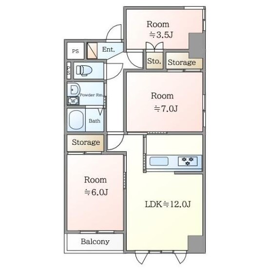 GREEN FOREST 310号室 間取り