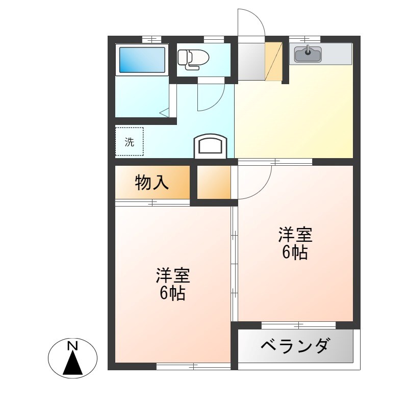 ニイベハイツ 間取り図