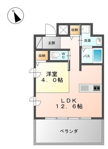 イマイエ・アーバンコネクション 406号室 間取り