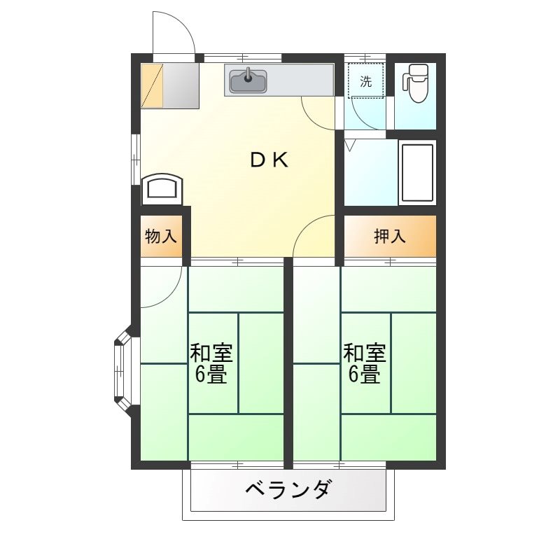 アンジュール鹿沼幸町 間取り図