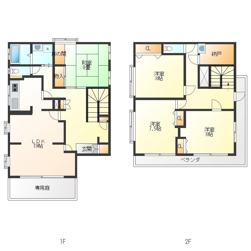 犬塚戸建て 間取り