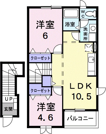 マロニエⅡ 間取り図