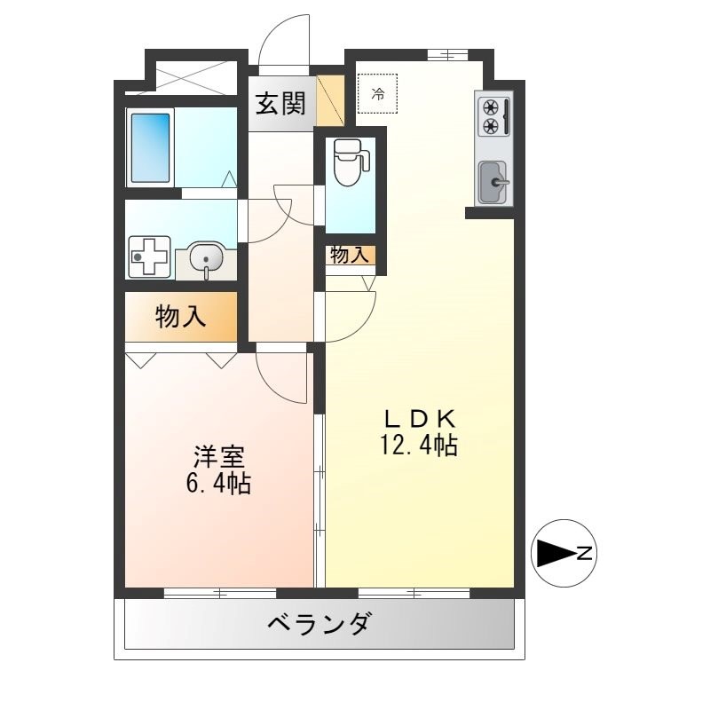 ピーノドゥーエ 303号室 間取り