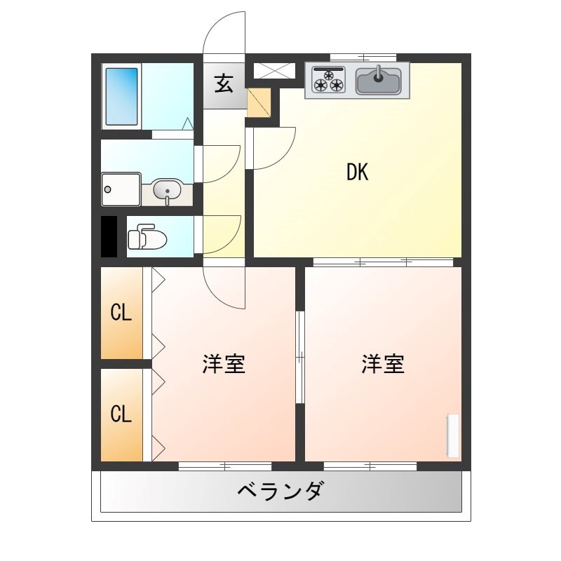 ブレインマンション戸祭 間取り図