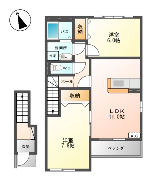 コンフォール 間取り図