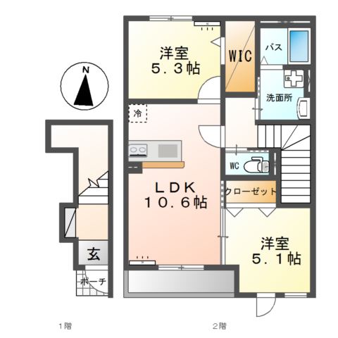 コンフォートハイム 間取り図