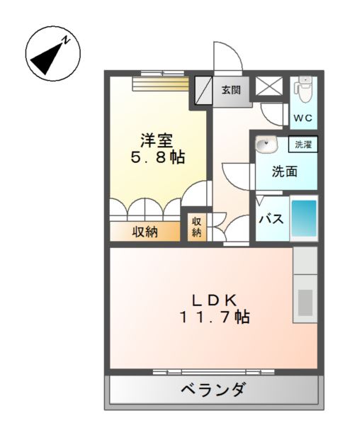 ルミナスハイム 間取り図