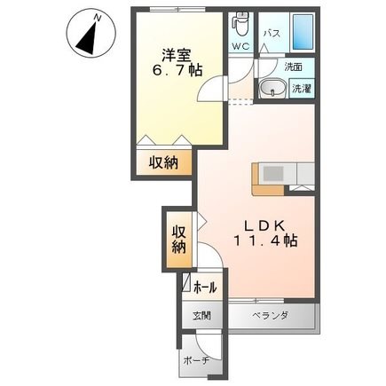 アイリスコート 105号室 間取り