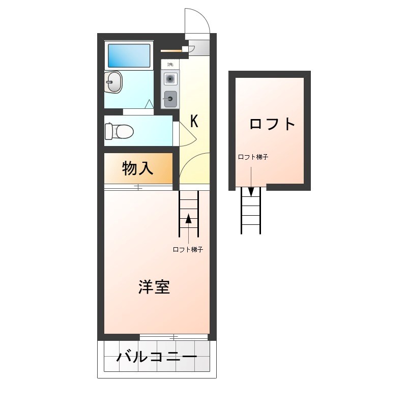 小俣南町レジデンス 102号室 間取り