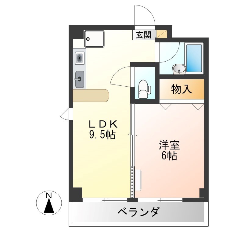 ますだマンション 301号室 間取り