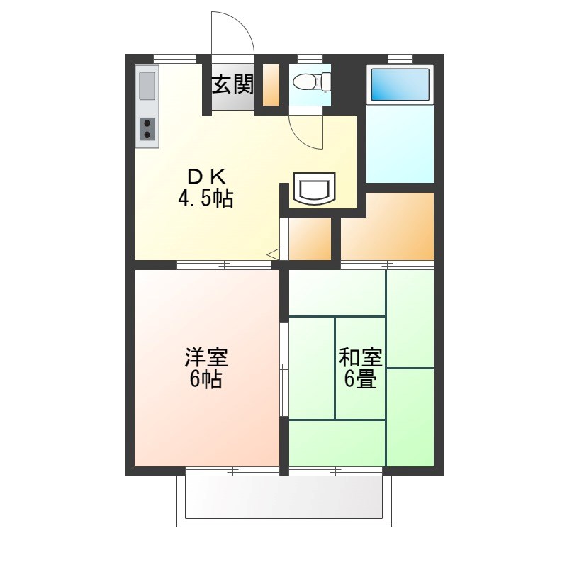 藤岡セントラルハイツ 間取り図