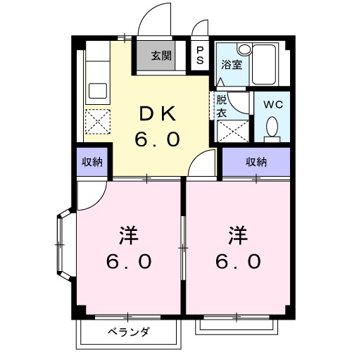 エリール小倉 207号室 間取り