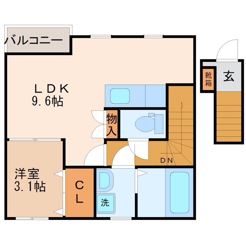 StarSweet 8th 202号室 間取り