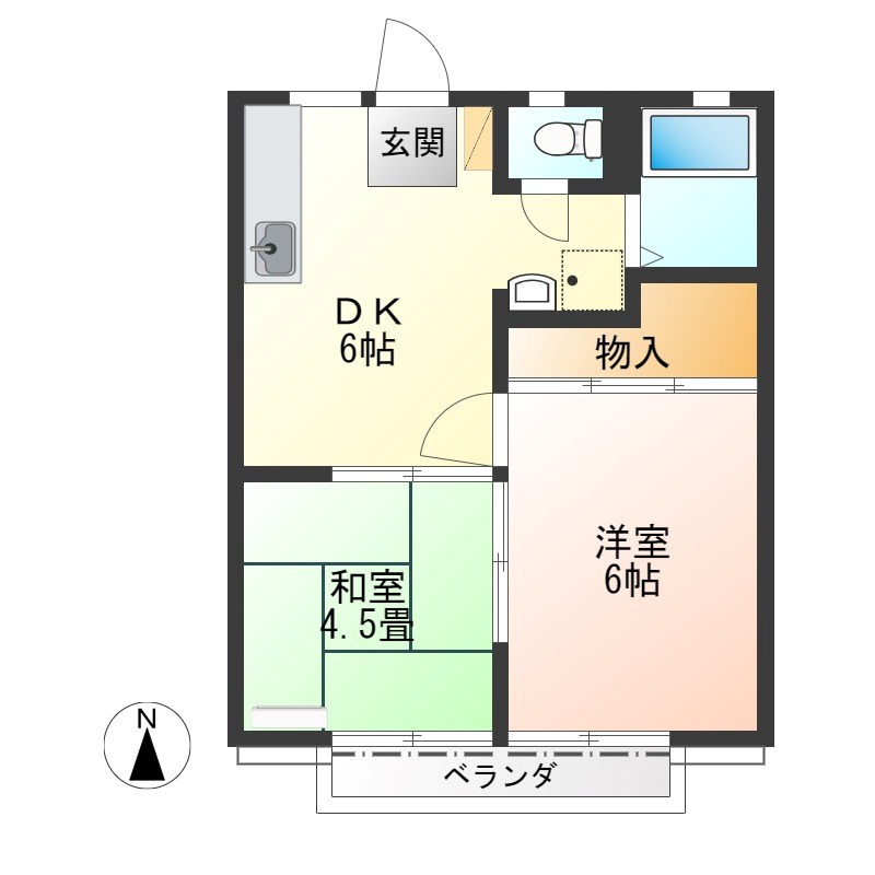 清成ハイツ 間取り図